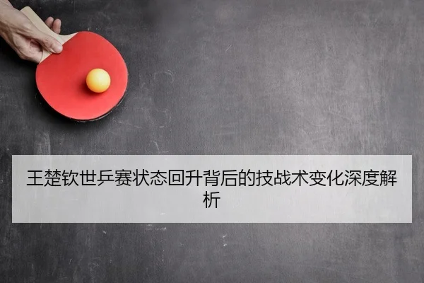 王楚钦世乒赛状态回升背后的技战术变化深度解析
